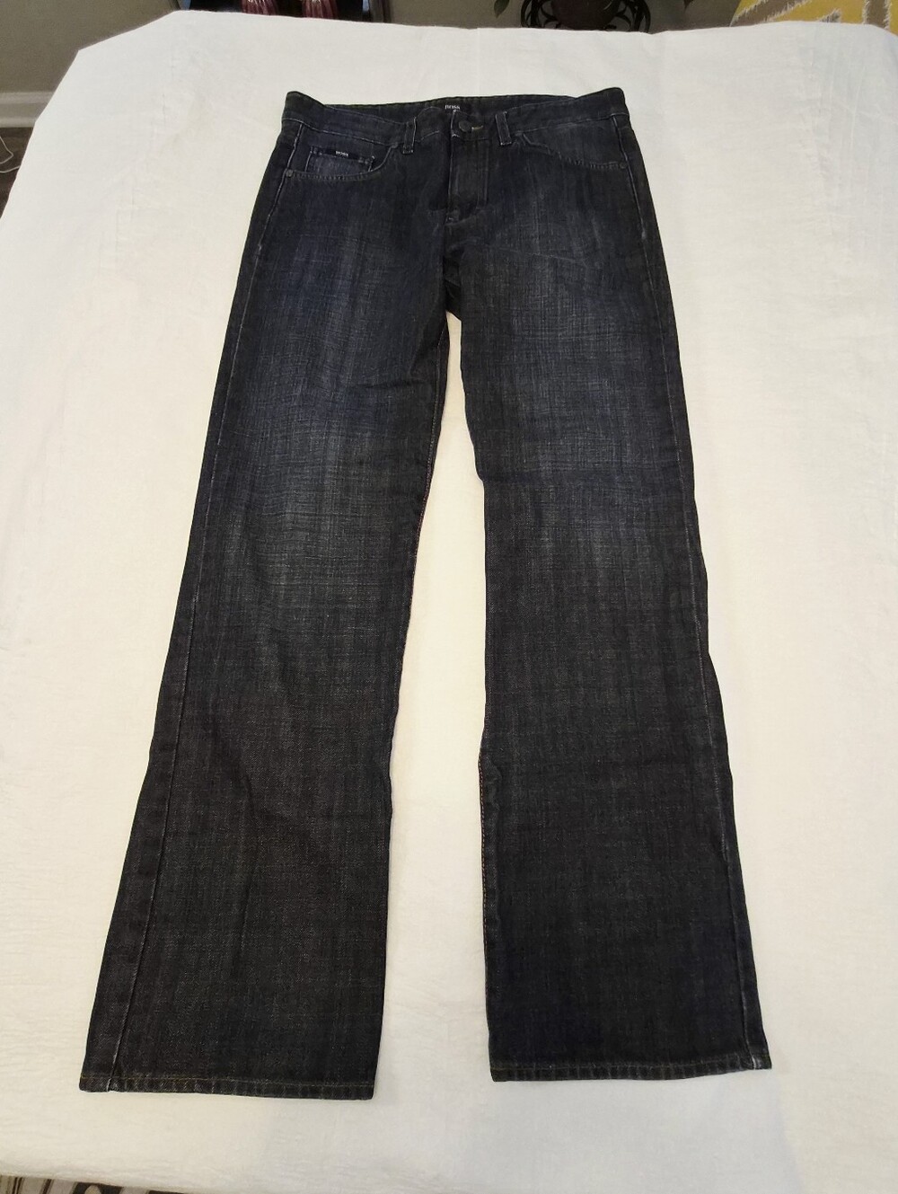 BOSS Hugo Boss Regular Fit Jeans — Size 32x32 (Dark Wash)